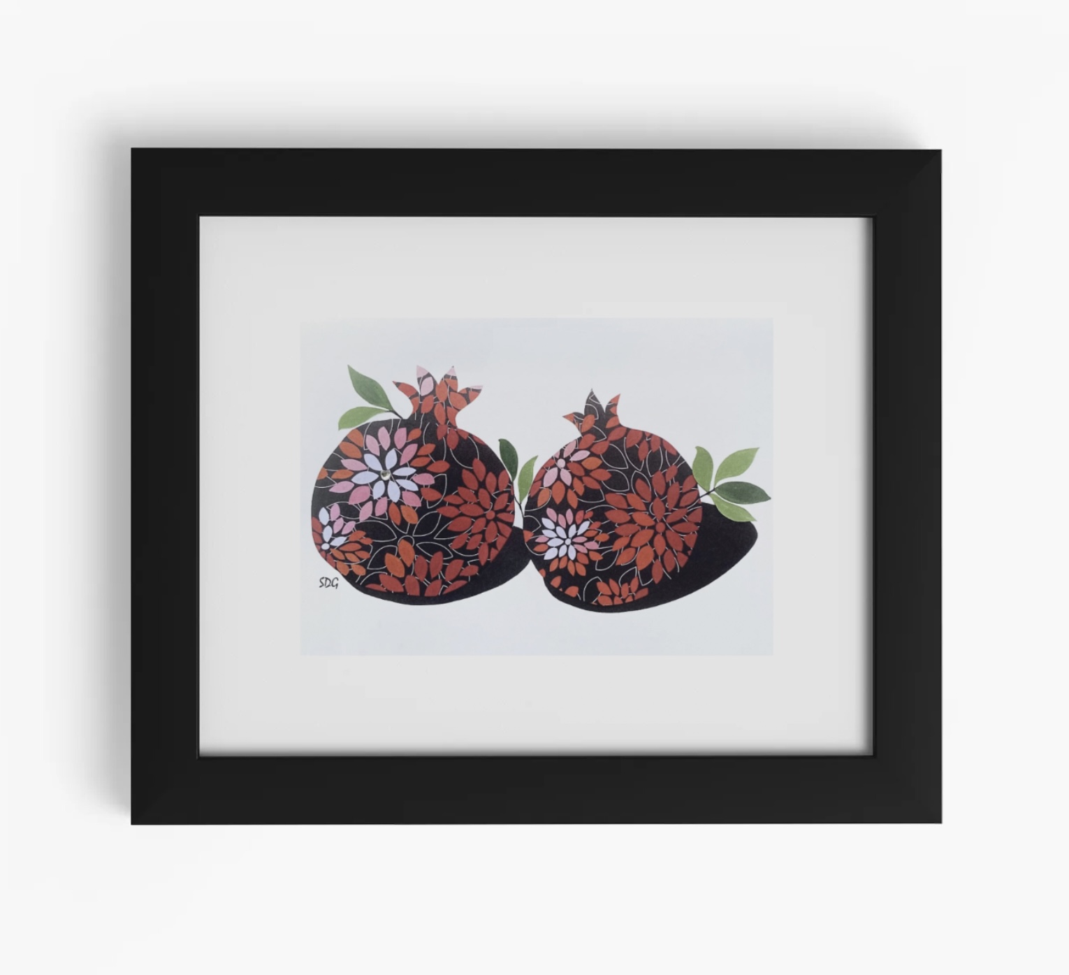 Pommies Print Framed